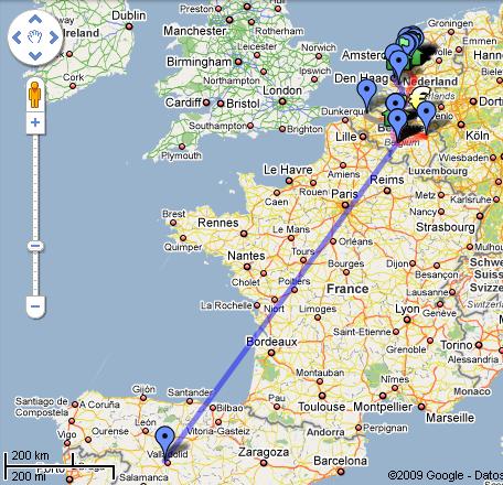 El Trayecto aproximado Resumen del viaje